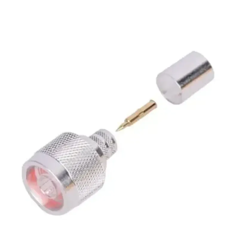 Conector N Macho de Anillo Plegable en Cables con Conector N Macho de Anillo Plegable en Cables con