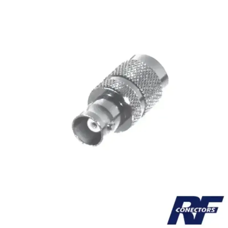 Adaptador en Línea, de Conector TNC Macho a BNC He Adaptador en Línea, de Conector TNC Macho a BNC He