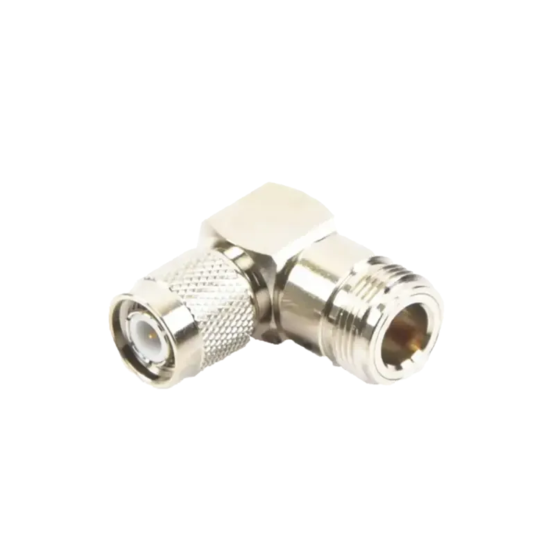 Adaptador en Ángulo Recto de Conector TNC Macho a Adaptador en Ángulo Recto de Conector TNC Macho a