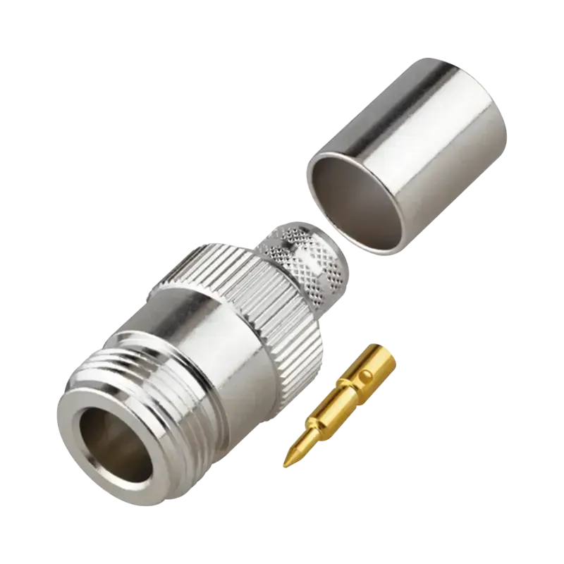 Conector N Hembra Inverso de Anillo Plegable para Conector N Hembra Inverso de Anillo Plegable para
