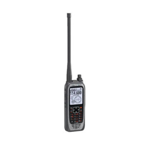 Radio portátil aéreo VHF con display de 23 pu