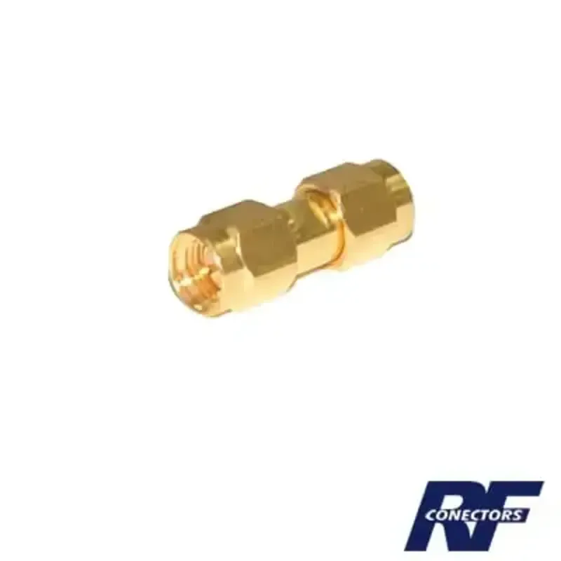 Adaptador Tipo Barril, de Conector SMA Macho a SMA Adaptador Tipo Barril, de Conector SMA Macho a SMA