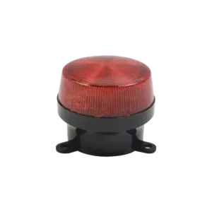 Mini estrobo color Rojo con montaje de pestaña.