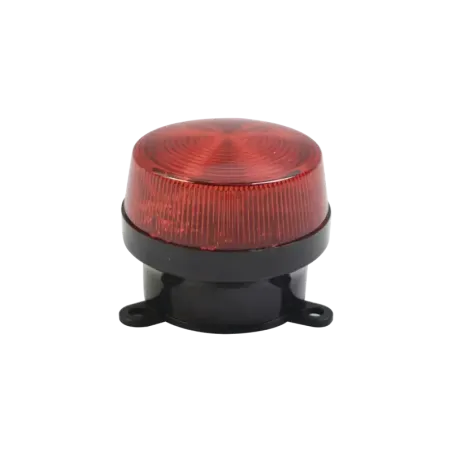 Mini estrobo color Rojo con montaje de pestaña.