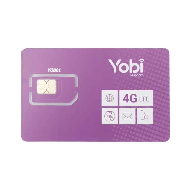 SIM Yobi para dispositivos móviles 3G/4G con recar SIM Yobi para dispositivos móviles 3G/4G con recar
