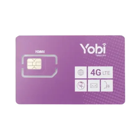 SIM Yobi para dispositivos móviles 3G/4G con recar