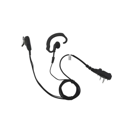 Micrófono de solapa con gancho suave para la oreja