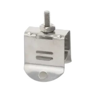 Sujetador de doble click para cable coaxial de 1/2