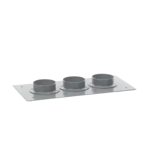 Placa Pasamuros Con Capacidad de 3 Botas de 4in