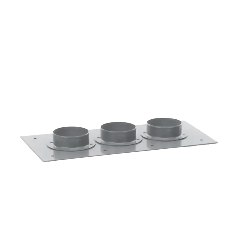 Placa Pasamuros Con Capacidad de 3 Botas de 4in