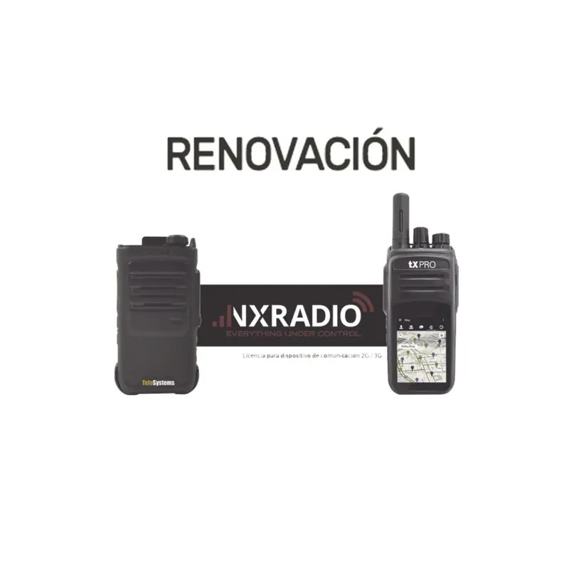Renovacion de Servicio Anual NXRadio para Ter