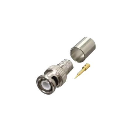 Conector BNC Macho de Anillo Plegable para RG