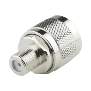 Adaptador N Macho a F Hembra , Niquel/ Oro/ Teflón