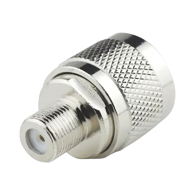 Adaptador N Macho a F Hembra , Niquel/ Oro/ Teflón Adaptador N Macho a F Hembra , Niquel/ Oro/ Teflón