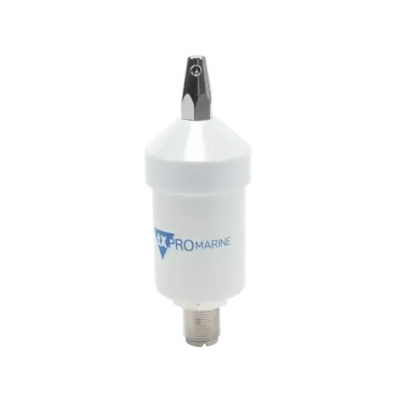 Antena marina VHF en látigo de acero inoxidable en