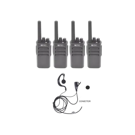 Kit de 4 radios TX600 con 4 TXEHK