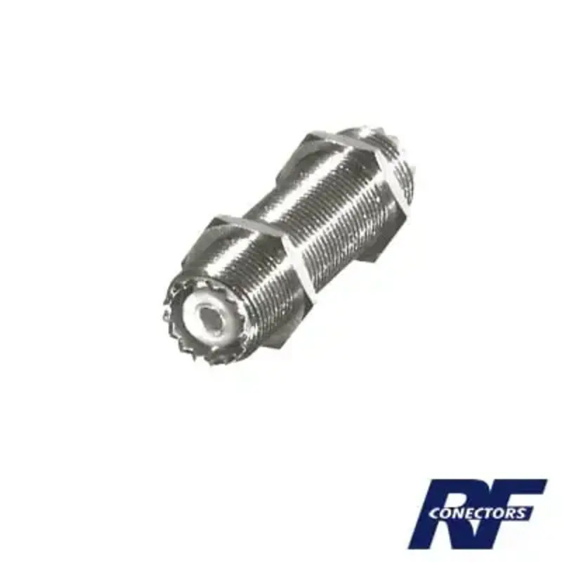 Adaptador Pasamuros de Doble UHF Hembra SO-23 Adaptador Pasamuros de Doble UHF Hembra SO-23