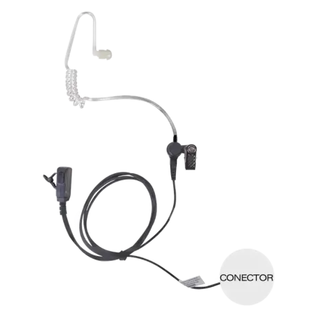 Micrófono - audífono de solapa con tubo acústico t