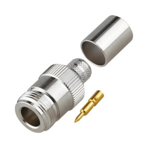 Conector N Hembra Inverso de Anillo Plegable