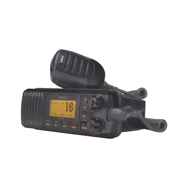 Radio Móvil Marino VHF, color negro, 25 W de poten Radio Móvil Marino VHF, color negro, 25 W de poten