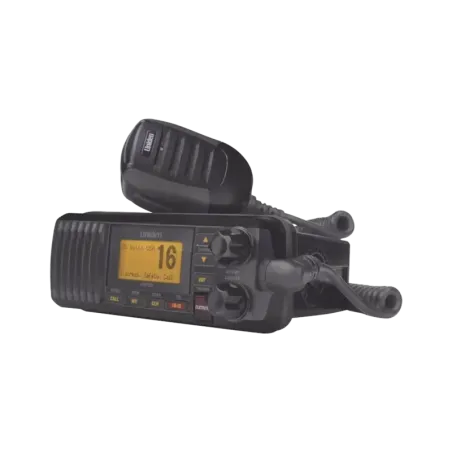 Radio Móvil Marino VHF, color negro, 25 W de poten
