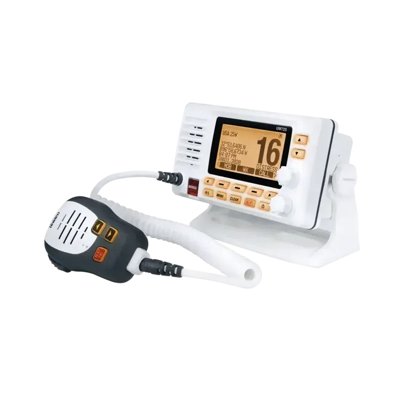 Radio Móvil Marino VHF, color blanco con receptor Radio Móvil Marino VHF, color blanco con receptor
