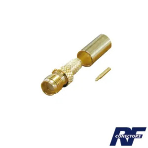 Conector SMA hembra inverso de anillo plegabl