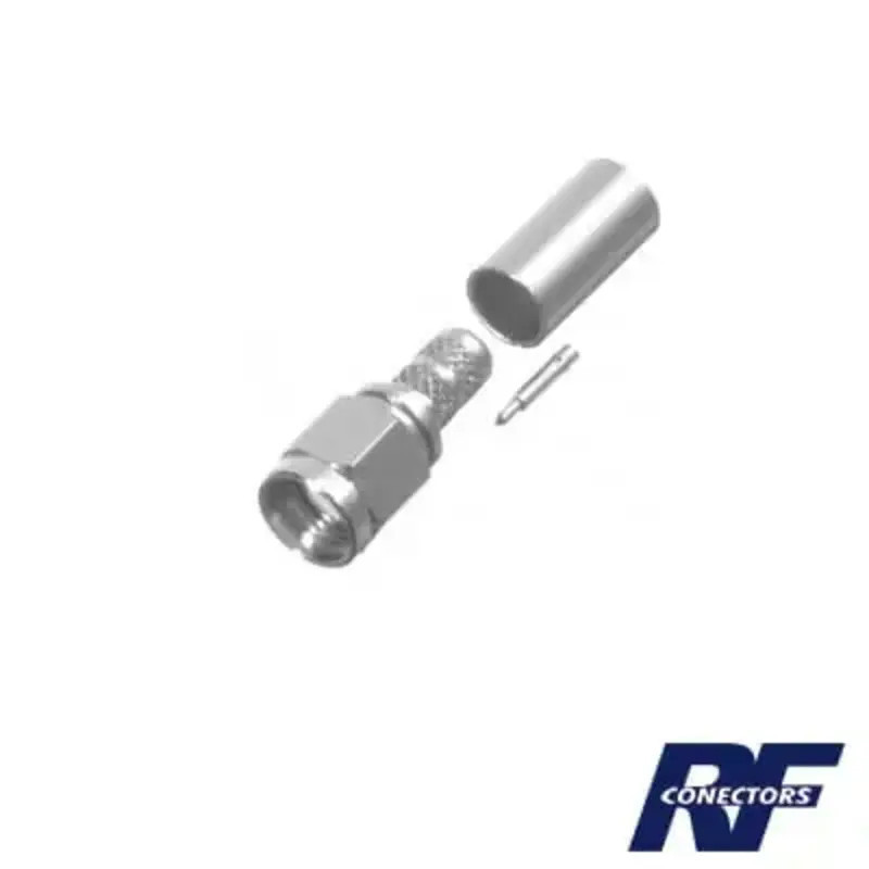 Conector SMA Macho de anillo plegable para ca Conector SMA Macho de anillo plegable para ca