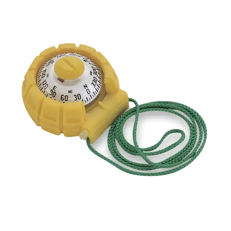 Brújula de mano serie sport en color amarillo Brújula de mano serie sport en color amarillo