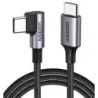 Cable USB-C a USB-C  1 Metro  Conector con Ángulo