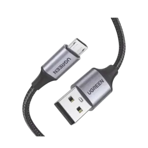 Cable USB-A a Micro USB  1 Metro  Carga Rápida  QC