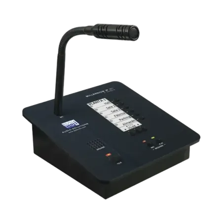 CONSOLA DE AVISOS MULTIZONA IP CON DISPLAY, MICRÓF