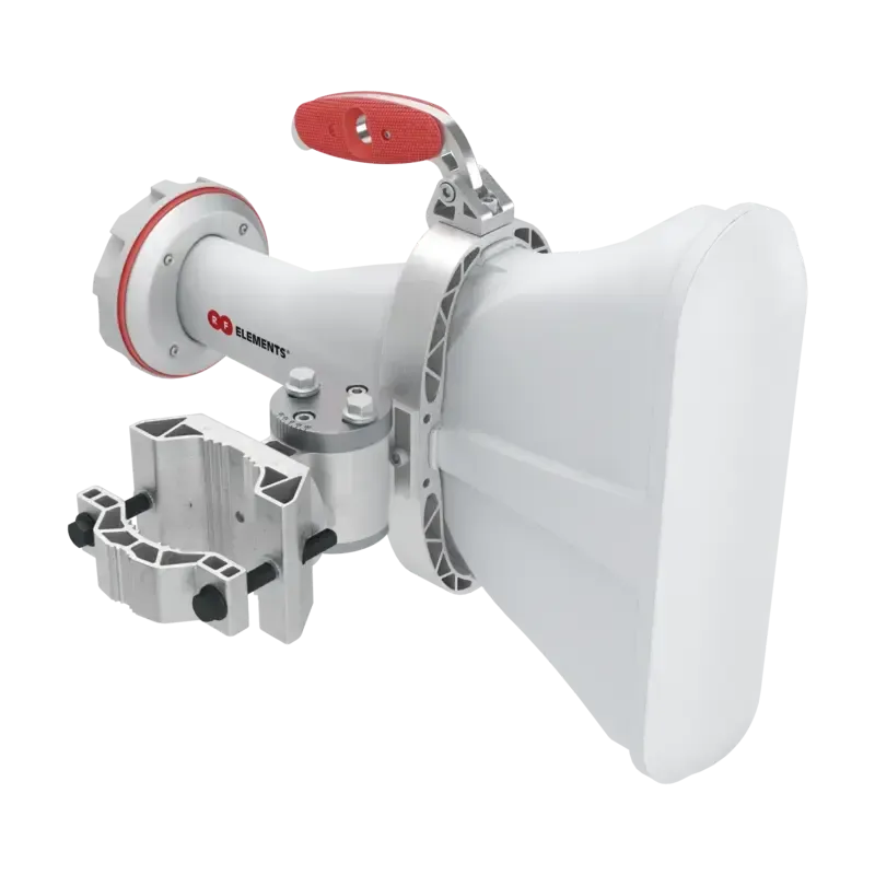 Antena asimétrica de 60Gr 60GrH 25GrV 17 dBi tipo cue Antena asimétrica de 60Gr 60GrH 25GrV 17 dBi tipo cue