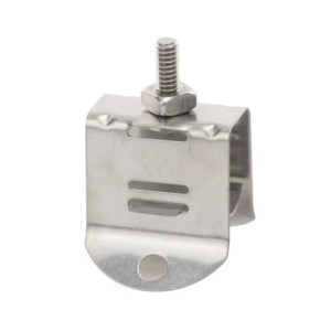 Sujetador de doble click para cable coaxial d