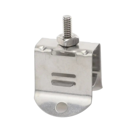 Sujetador de doble click para cable coaxial d
