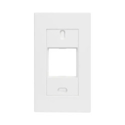 Marco blanco con placa metalica para caja american