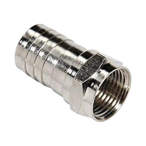 Conector F Macho, Plegable de Doble Blindaje
