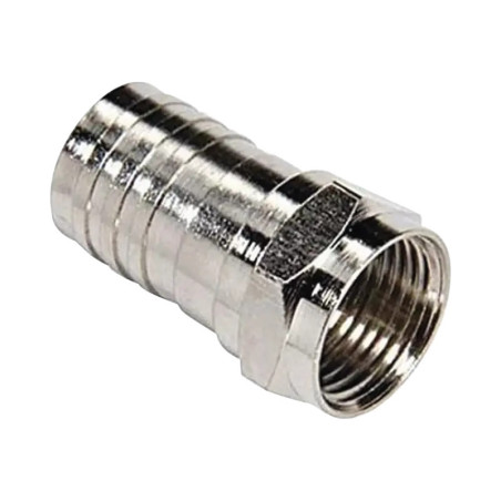 Conector F Macho, Plegable de Doble Blindaje