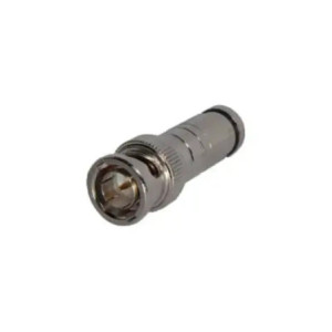 Conector BNC macho de 75 Ohm, con base de res