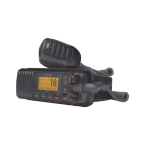 Radio Móvil Marino VHF, color negro, 25 W de
