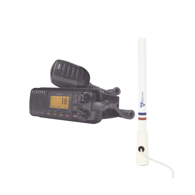 Kit de radio UM385BK - mas antena marina de f Kit de radio UM385BK - mas antena marina de f