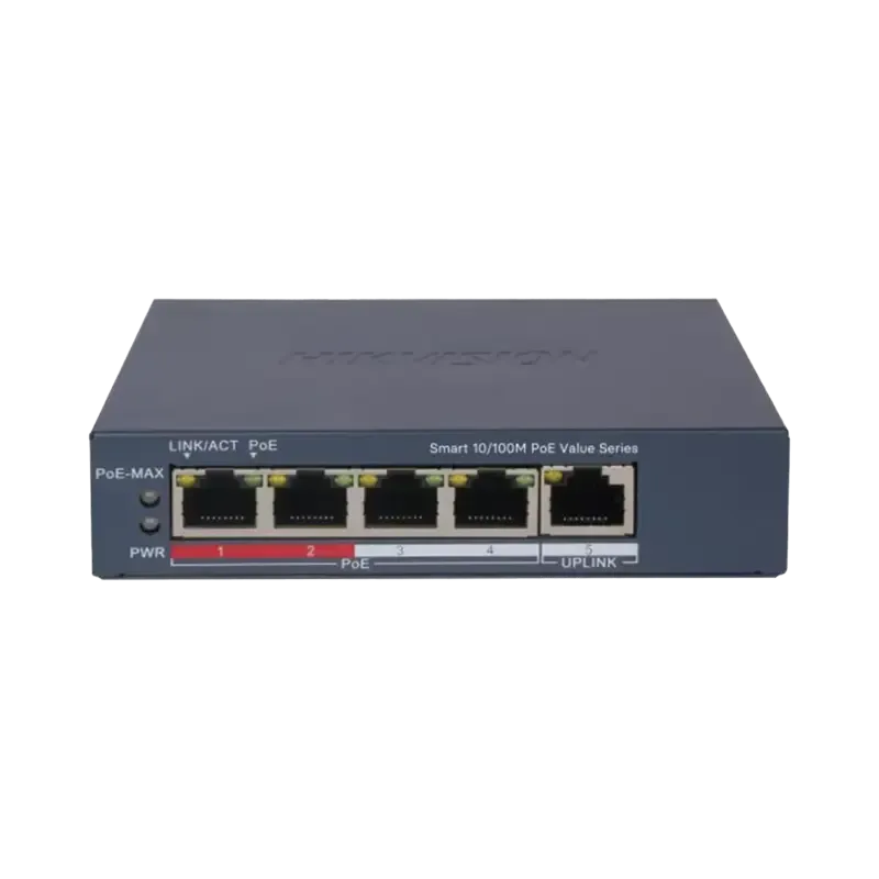 Switch PoE+Administrable4 Puertos 10/100 Mbps PoE+ Switch PoE+Administrable4 Puertos 10/100 Mbps PoE+