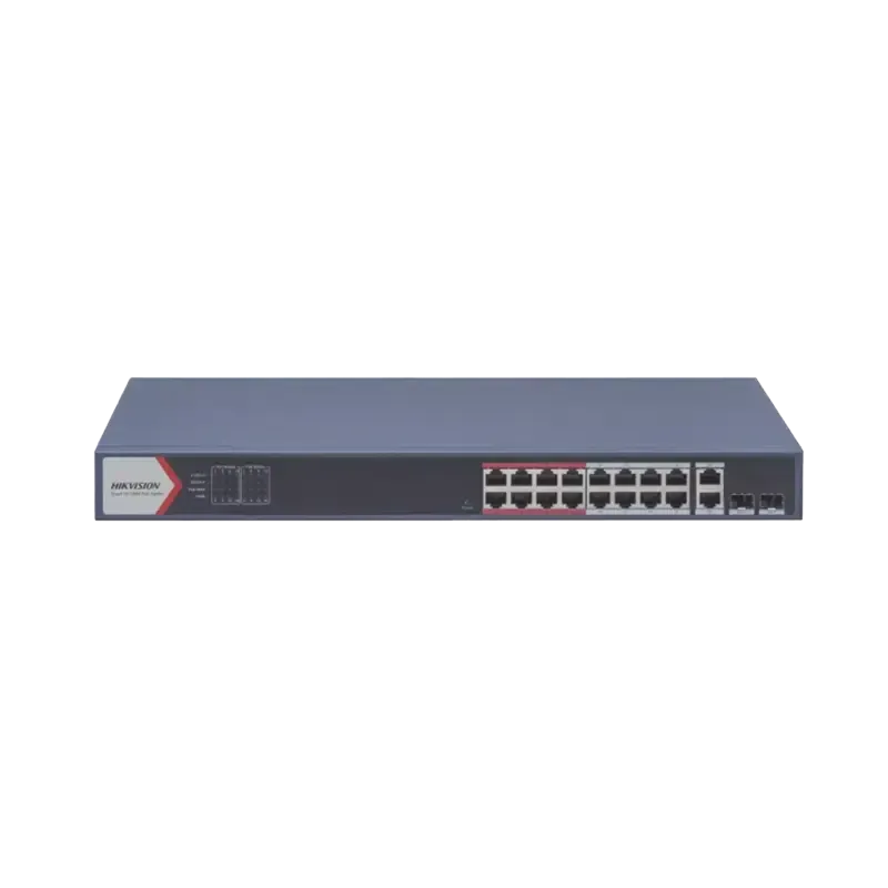 Switch PoE+Monitoreable16 puertos 10/100 Mbps PoE+ Switch PoE+Monitoreable16 puertos 10/100 Mbps PoE+