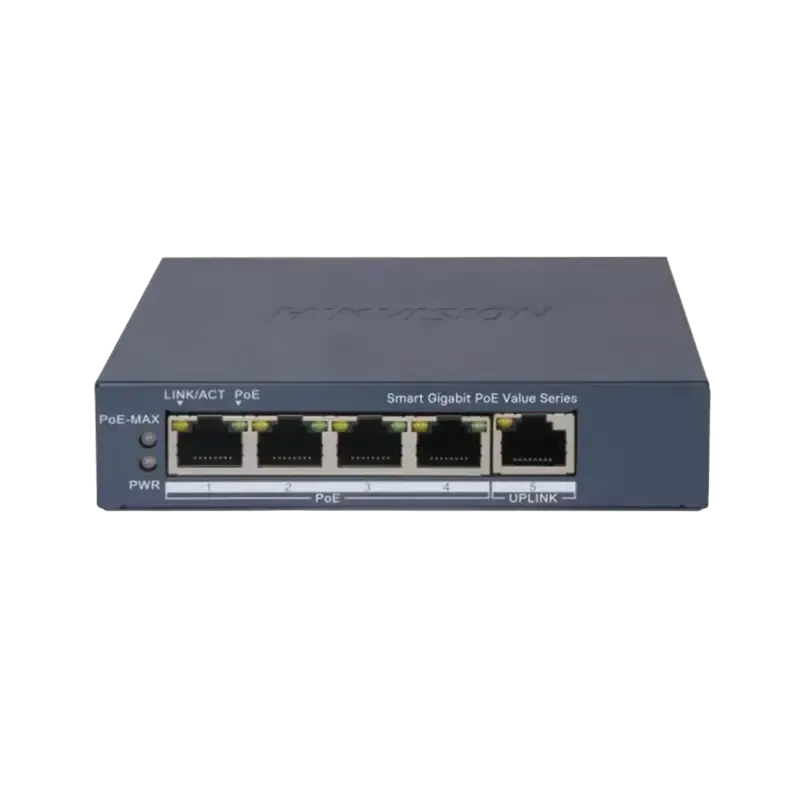 Switch Gigabit PoE+Monitoreable4 Puertos 1000 Mbps Switch Gigabit PoE+Monitoreable4 Puertos 1000 Mbps