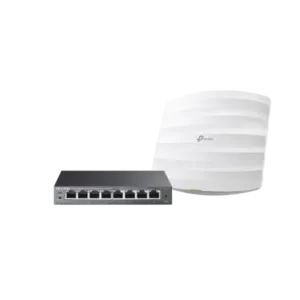 Kit de access point EAP245 y switch PoE TL-SG108PE