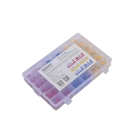 Juego de 580 pzas. Terminales Variadas con Forro y