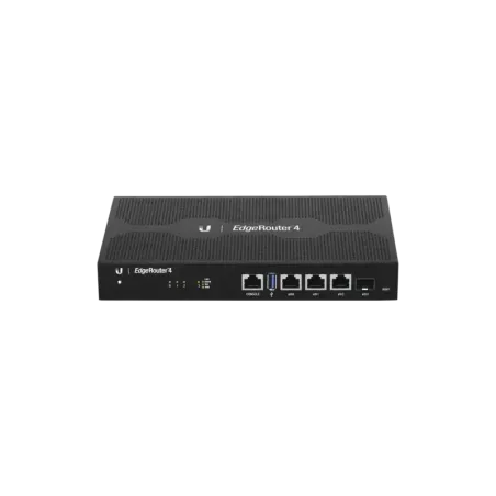 EdgeRouter 4, con 3 puertos 10/100/1000 Mbps + 1 p