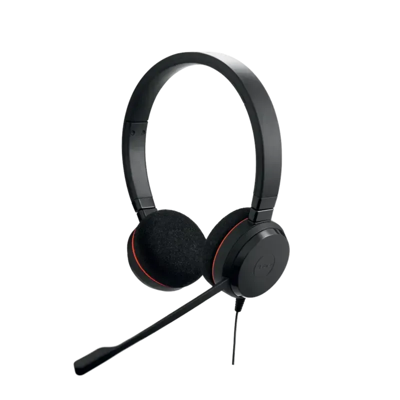 Jabra Evolve 20 Duo con conexión USB, micrófono co Jabra Evolve 20 Duo con conexión USB, micrófono co