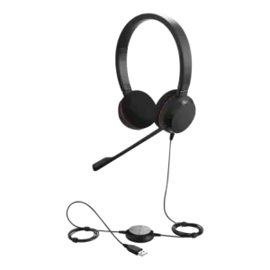 Jabra Evolve 20 DUO con conexión USB, micrófono co