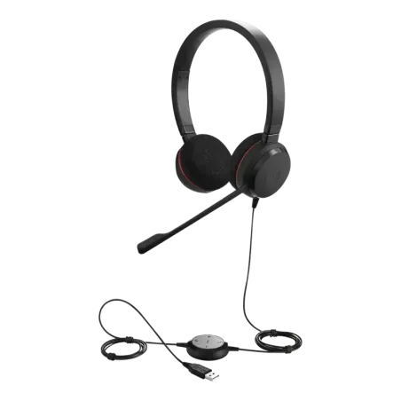 Jabra Evolve 20 DUO con conexión USB, micrófono co